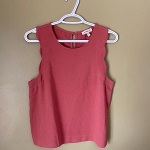 Scalloped Monteau Top